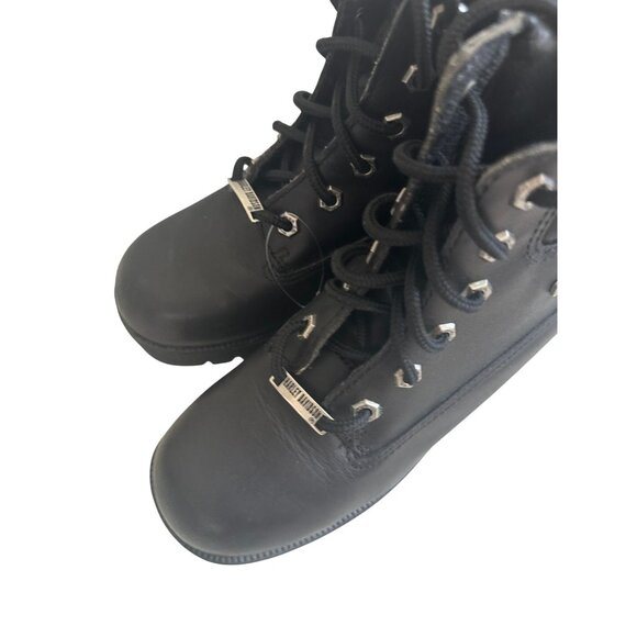 HARLEY DAVIDSON Women's Black Leather Motorcycle Riding Work Boots Size 7.5 - Picture 6 of 11